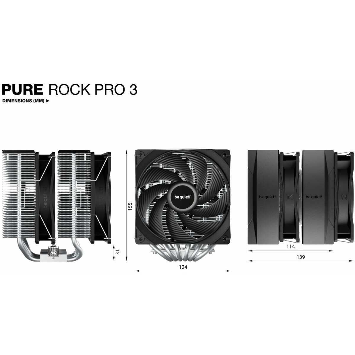 Climatisseur Be Quiet Pure Rock Pro 3 Black/Silver - BK041 - photo 7