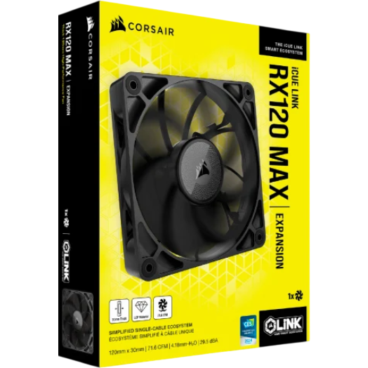 Ventilateur pour boîtier Corsair iCUE LINK RX120 MAX Black (CO-9051041-WW) - photo 3