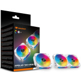 Ventilateur pour boîtier Cougar APOLAR 120 ARGB White (3 Fan Pack) (CF-APR12HW3-RGB)