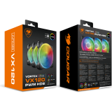 Ventilateur pour boîtier Cougar VORTEX ARGB VX120 (3 Fan Pack) (CF-VX12HB3-RGB)