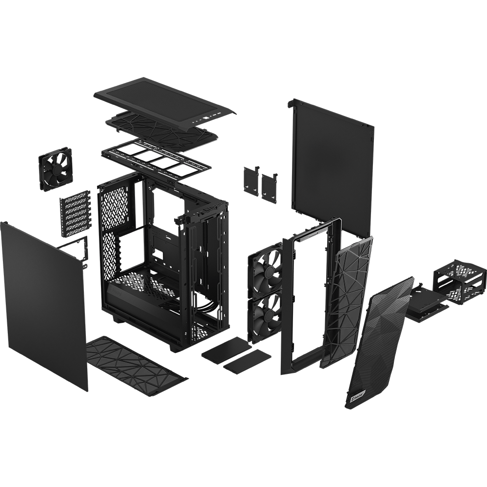 Corps Fractal Design Meshify 2 Compact Solid Black - FD-C-MES2C-01 - photo 14