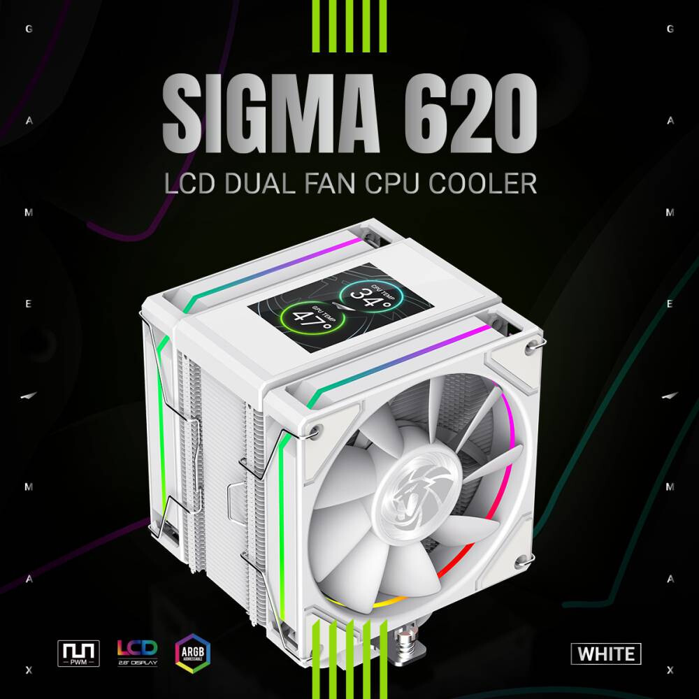 Refroidisseur GameMax Sigma 620 White - 9502-0100R0112 - photo 9