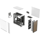 Corps Fractal Design North XL Chalk White TG Clear (FD-C-NOR1X-04)