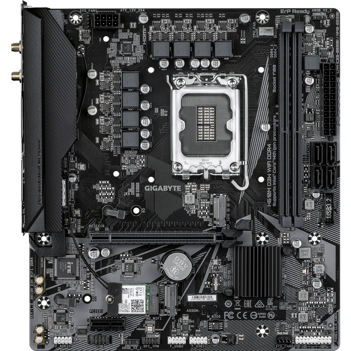 Carte mère Gigabyte H610M D3H WIFI DDR4