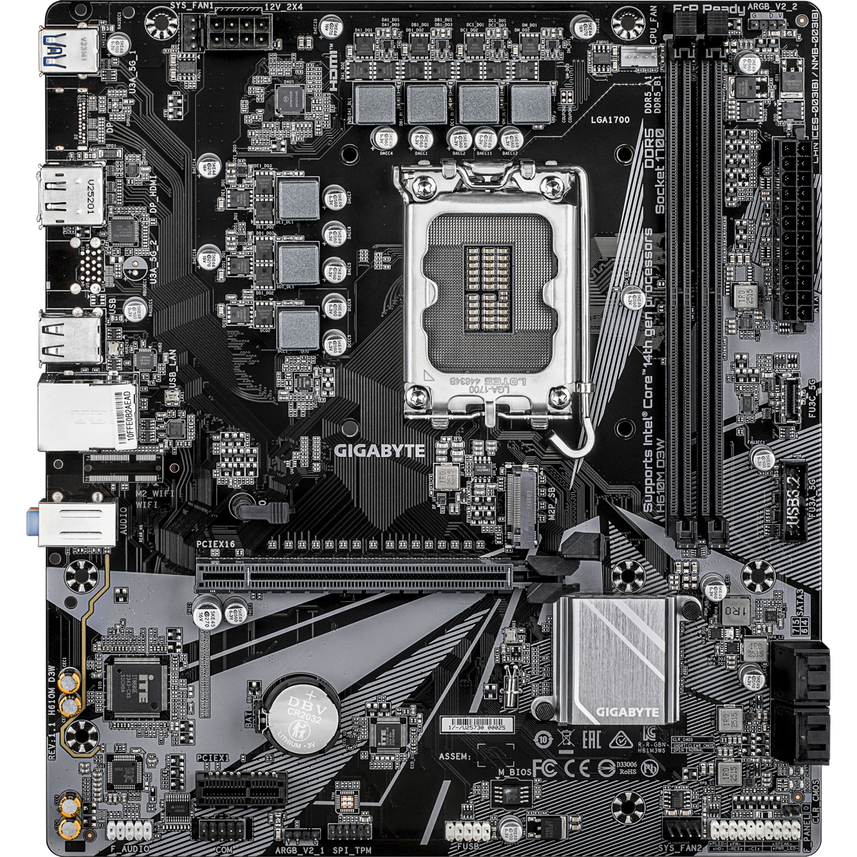 Carte mère Gigabyte H610M D3W