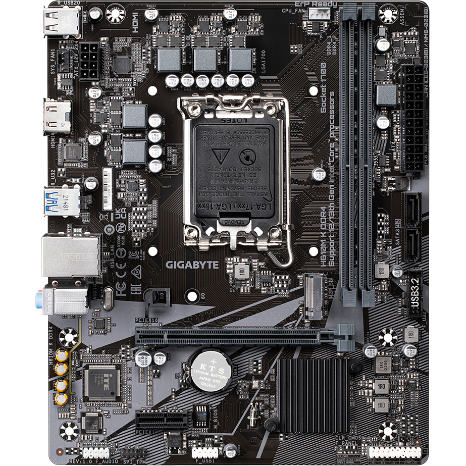 Carte mère Gigabyte H610M K DDR4