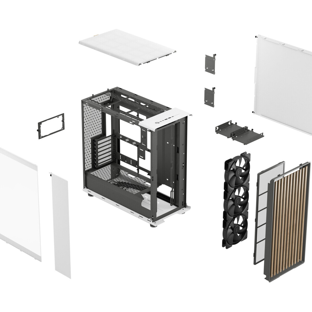 Corps Fractal Design North XL RC Chalk White TG Clear - FD-C-NOR1X-06 - photo 14