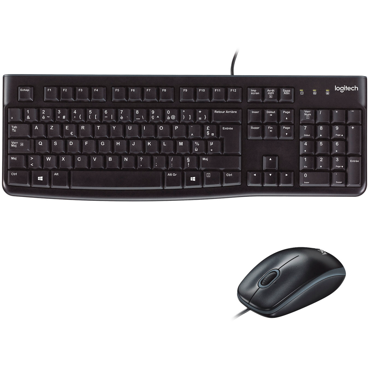 Clavier + souris Logitech Desktop MK120 Black (920-002561/2562/2563/2589) - 920-002539