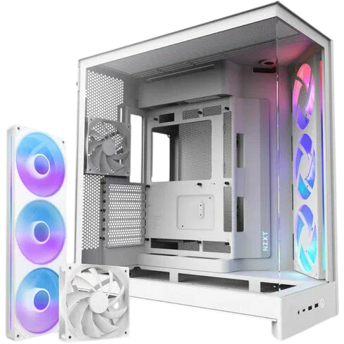 Boîtier NZXT H9 Flow RGB White - CM-H92FW-R1 - photo 9