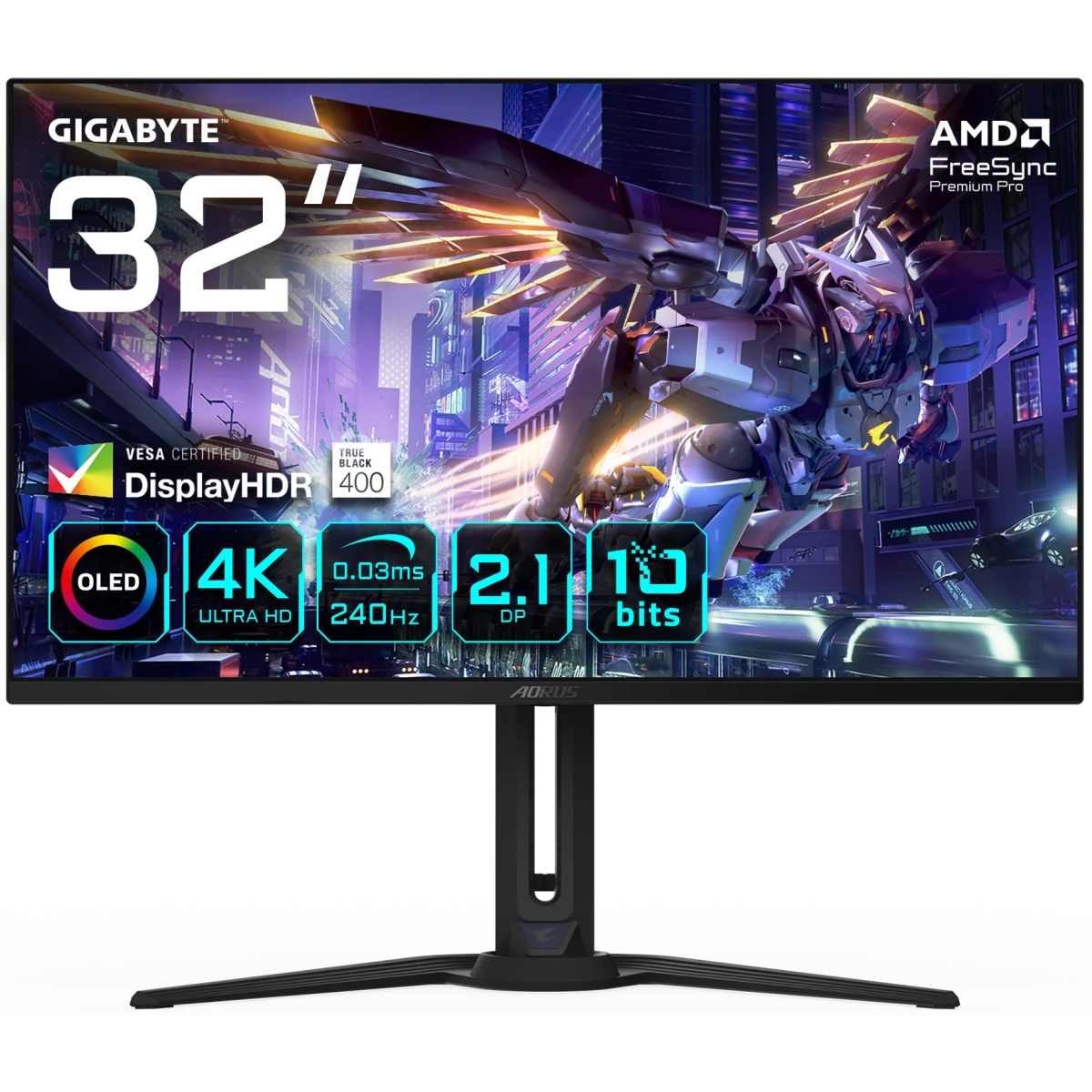 Moniteur Gigabyte 32" Aorus FO32U2P