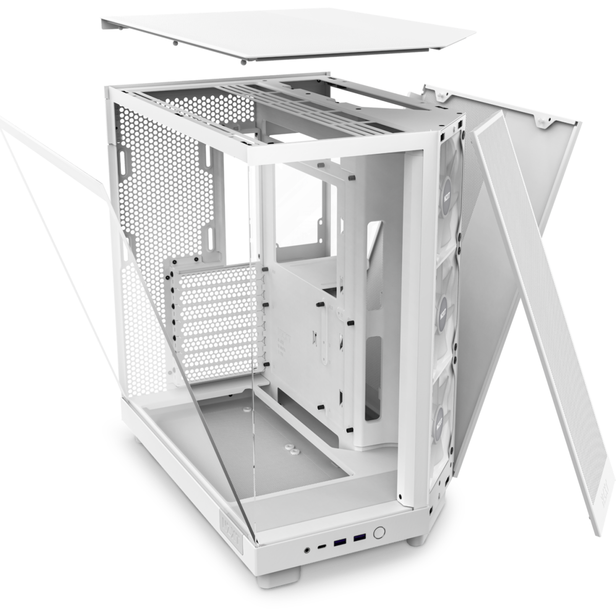 Boîtier NZXT H6 Flow RGB White - CC-H61FW-R1 - photo 6