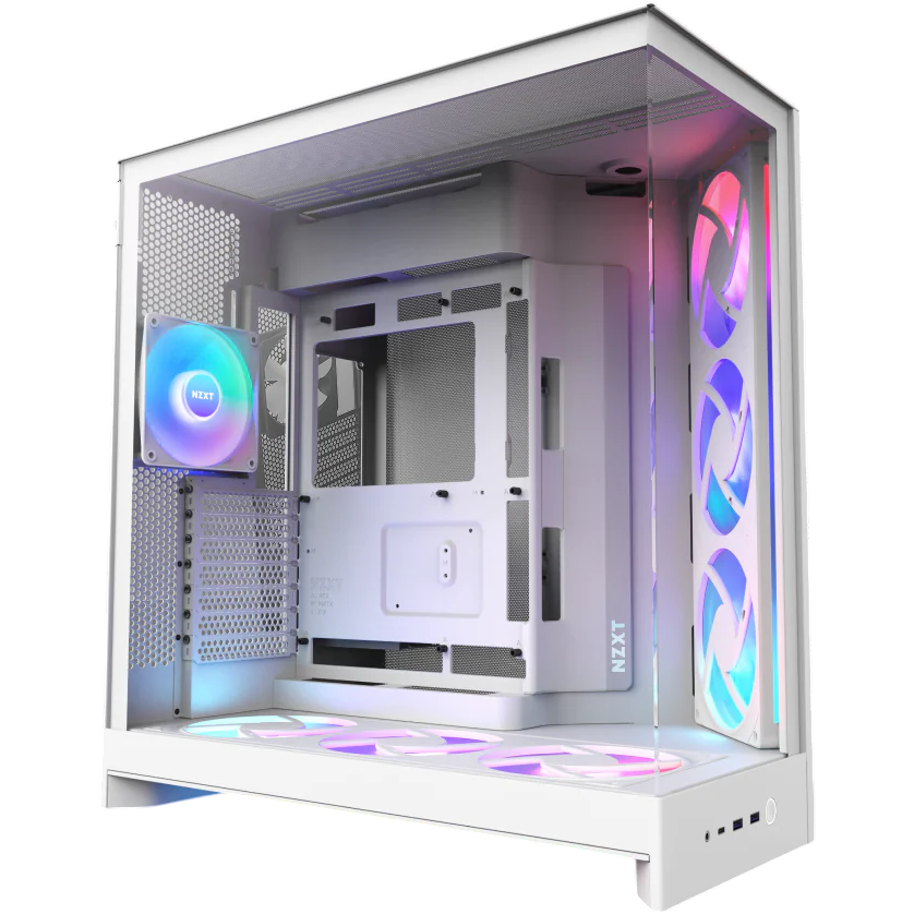 Boîtier NZXT H9 Flow RGB+ White - CM-H92FW-P1