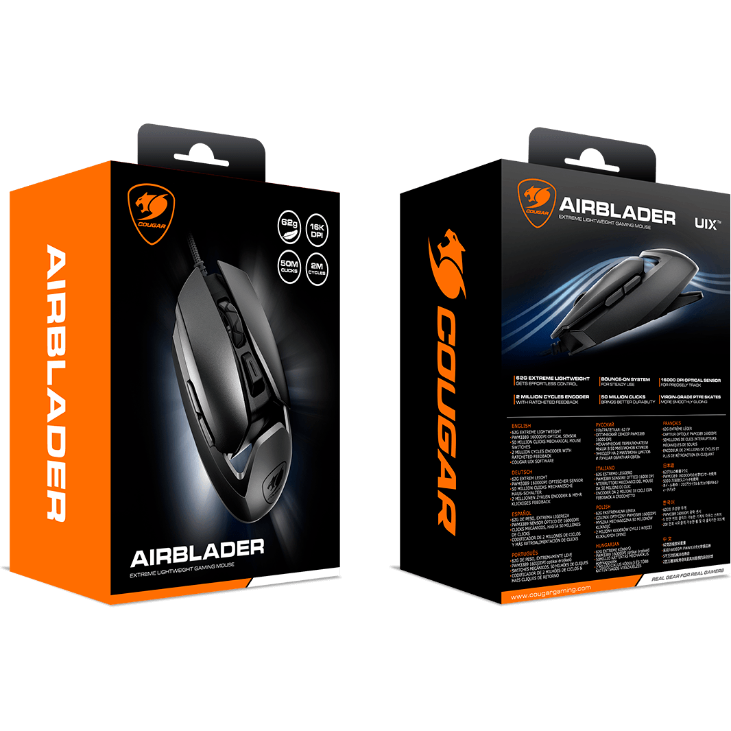 souris Cougar AirBlader Black - CGR-WONB-410M - photo 9