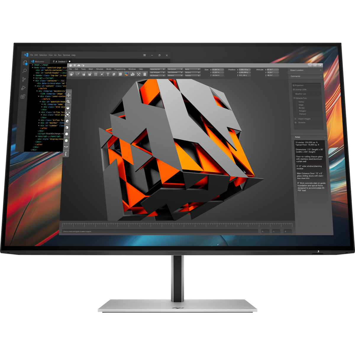 Moniteur HP 24" 724pu Series 7 Pro (8Y2F7AA) - photo 4