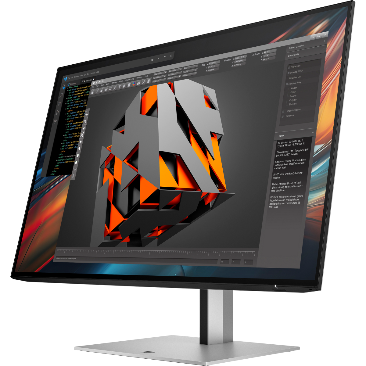 Moniteur HP 24" 724pu Series 7 Pro (8Y2F7AA) - photo 5