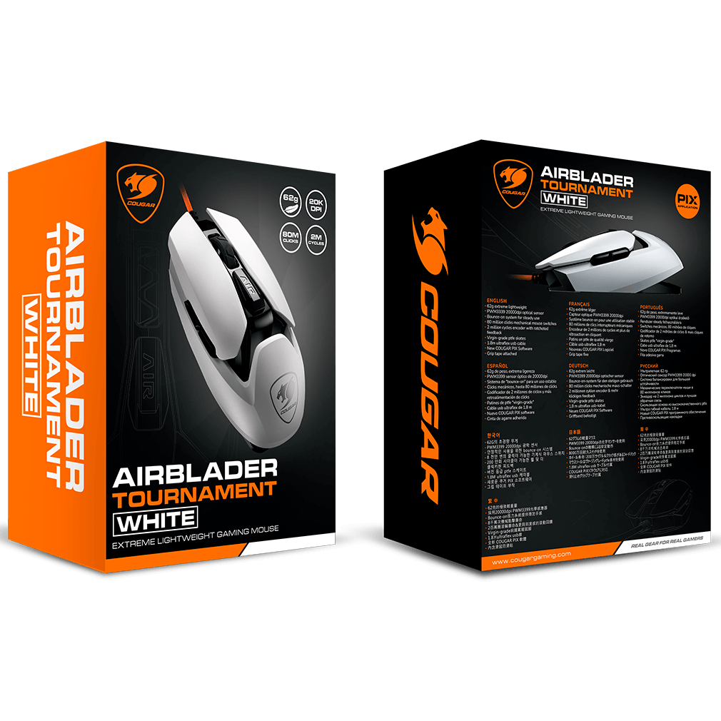souris Cougar AirBlader Tournament White - CGR-WONW-M487 - photo 9