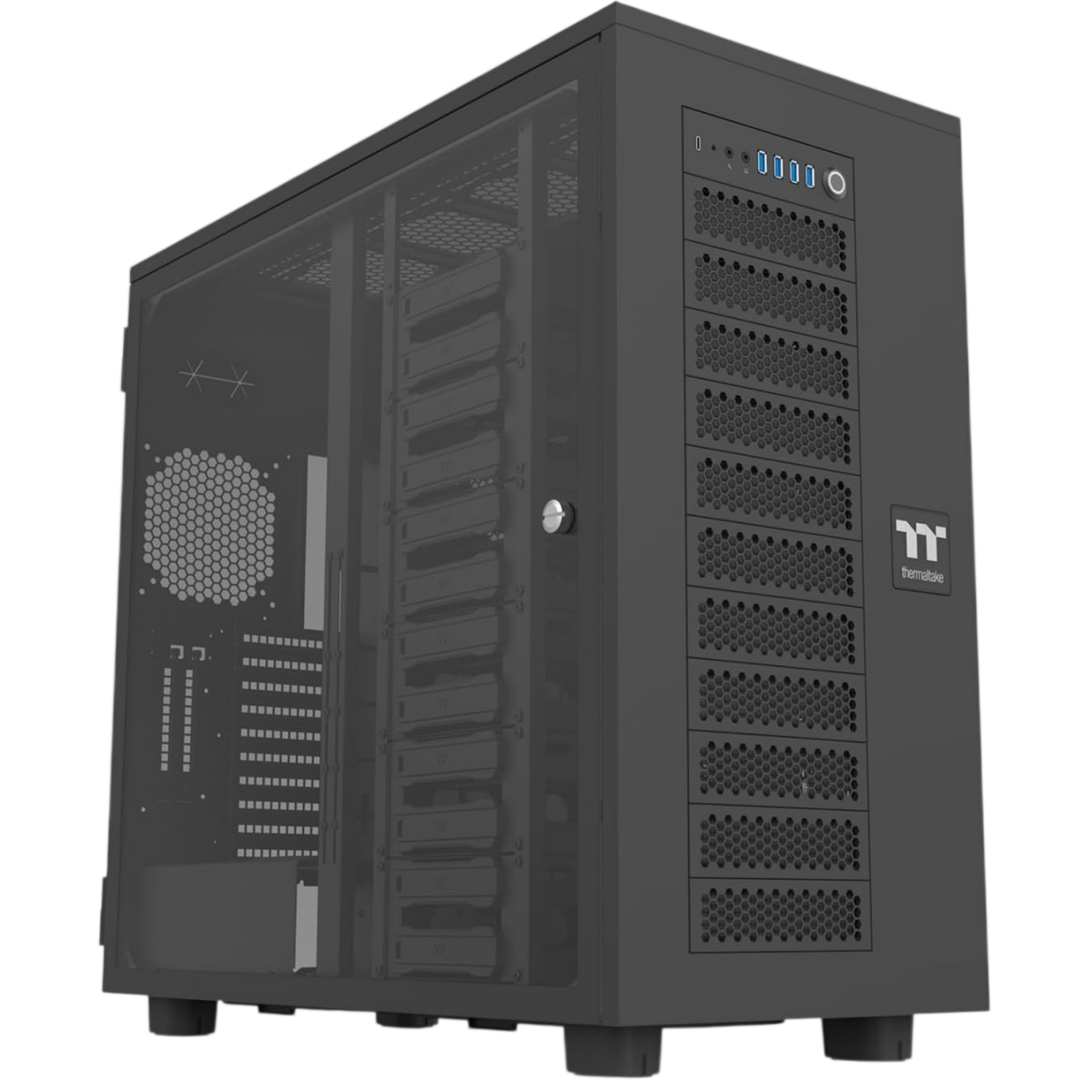 Boîtier Thermaltake AX700 TG Black (CA-11B-00F1WN-00)