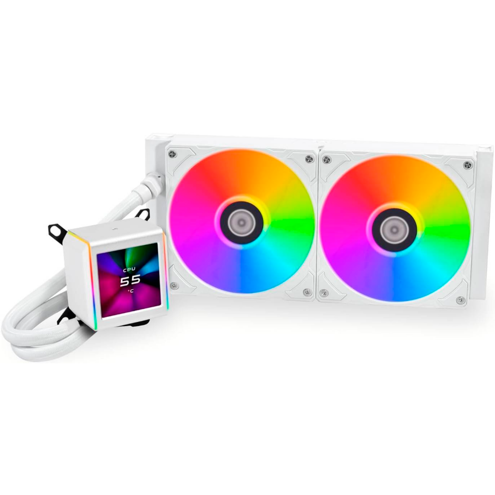 Système de refroidissement liquide Lian Li Galahad II LCD 280 White - GA2ALCD28W