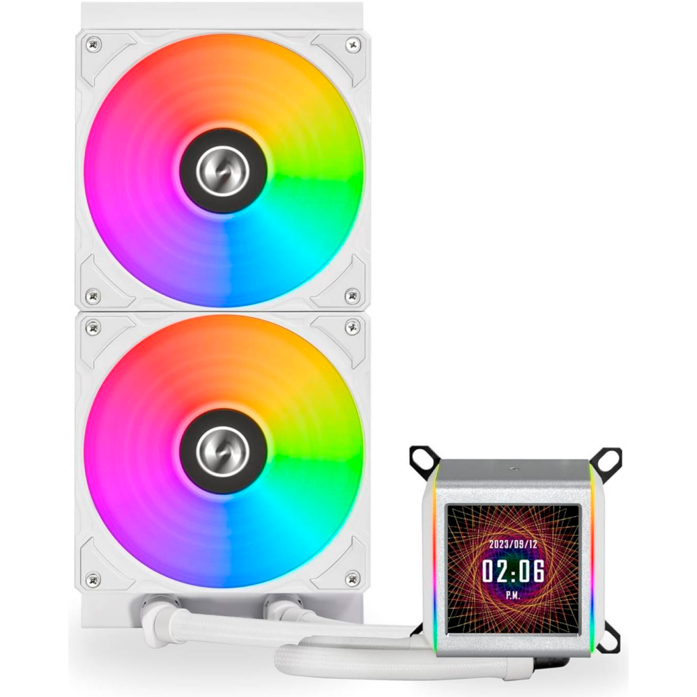 Système de refroidissement liquide Lian Li Galahad II LCD 280 White - GA2ALCD28W - photo 2