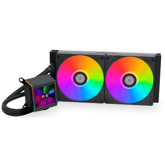 Système de refroidissement liquide Lian Li Galahad II LCD 280 Black - GA2ALCD28B