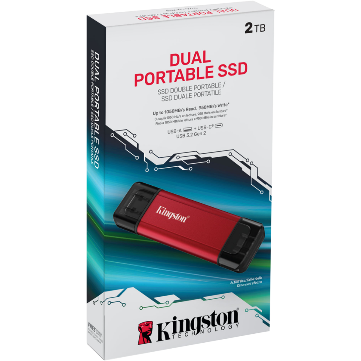 stockage externe SSD 2TB Kingston Dual Portable (SPSD/2TB) - photo 4