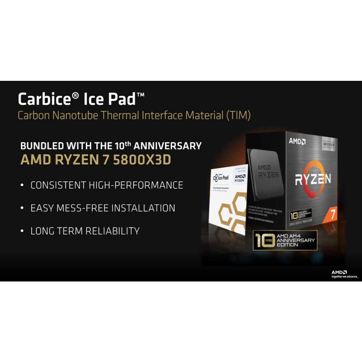 Processor AMD Ryzen 7 5800X3D Anniversary Edition BOX (without cooler) - 100-100000651POF - photo 10