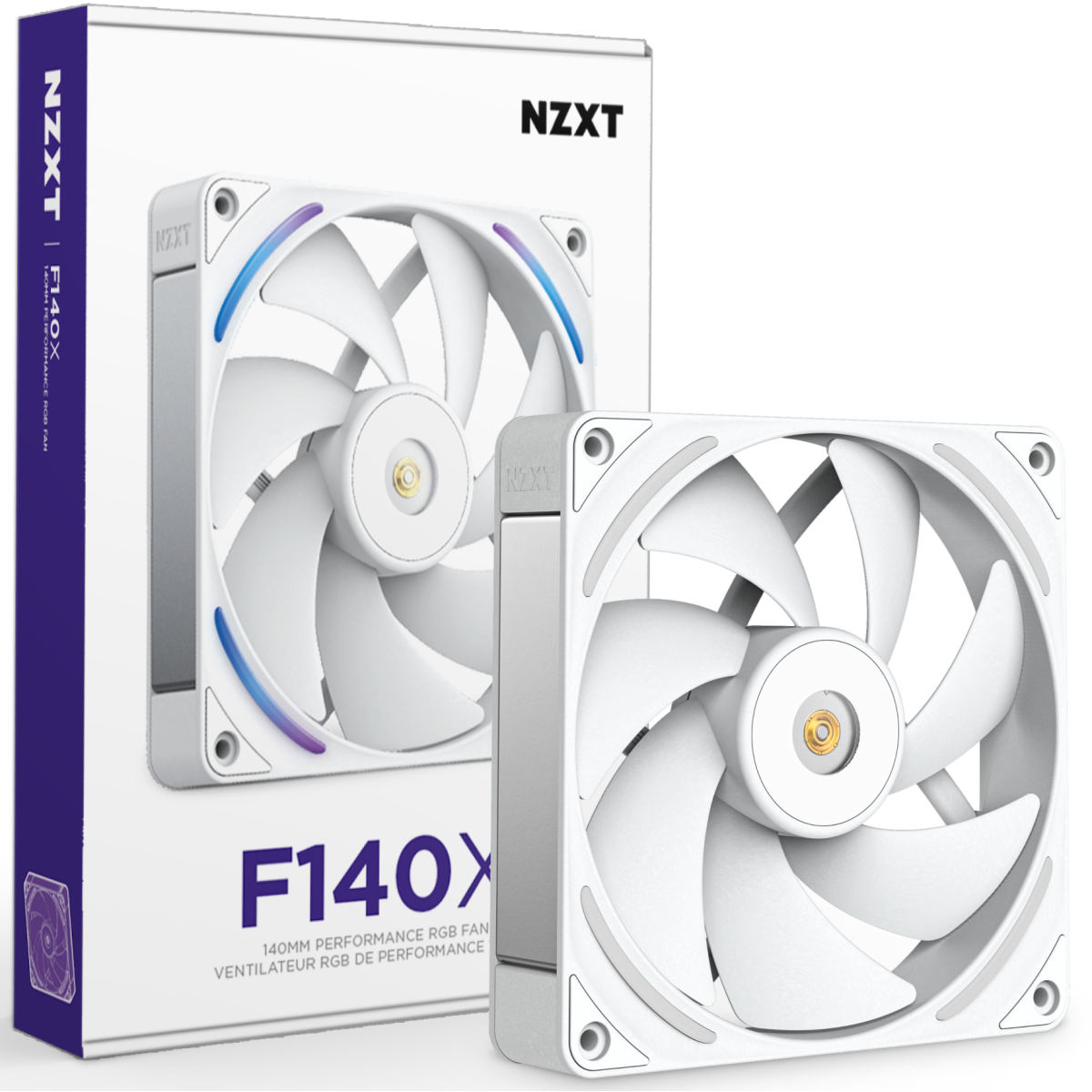 Ventilateur pour boîtier NZXT F140X White - RF-U14PN-W1 - photo 2