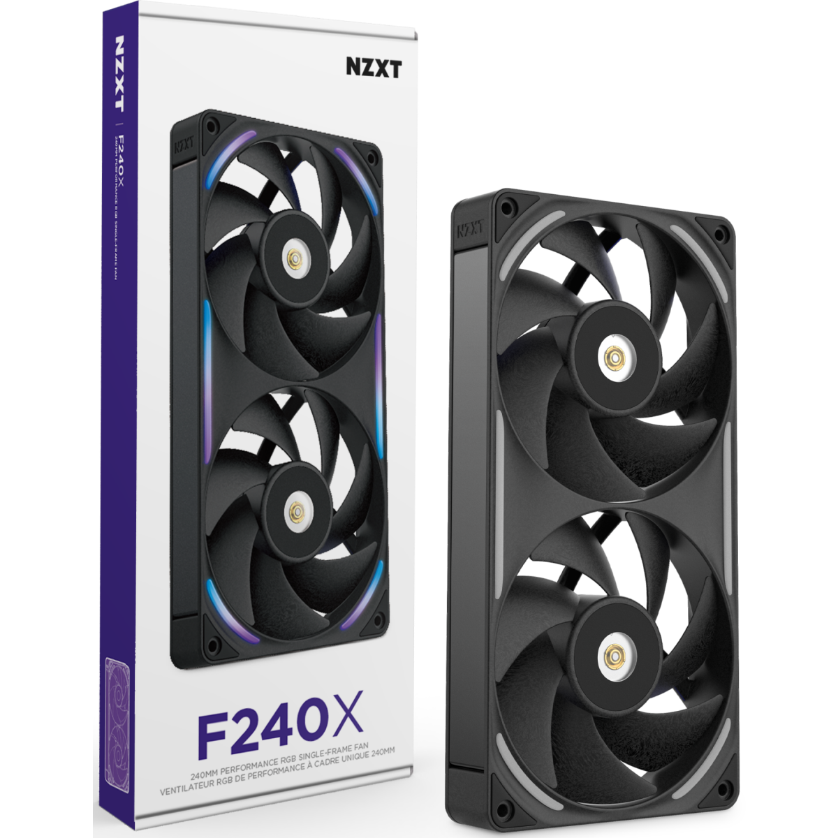 Ventilateur pour boîtier NZXT F240X Black - RF-U24PN-B1 - photo 2