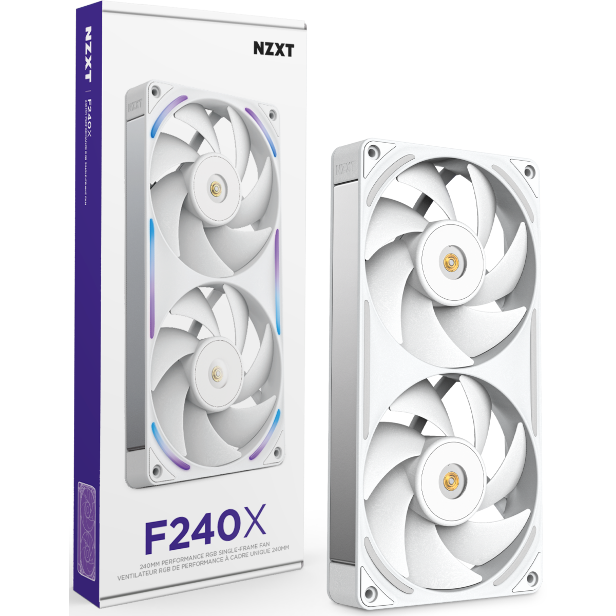 Ventilateur pour boîtier NZXT F240X White - RF-U24PN-W1 - photo 2