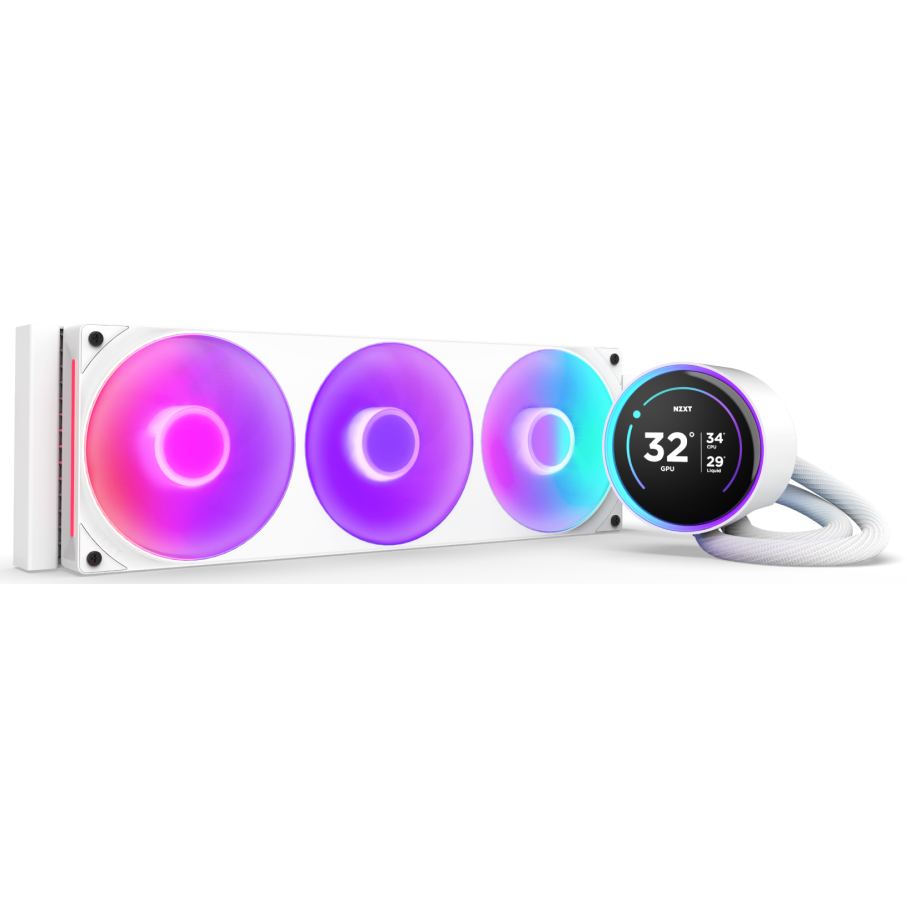Système de refroidissement liquide NZXT Kraken Elite 360 RGB White (RL-KR36E-W2)