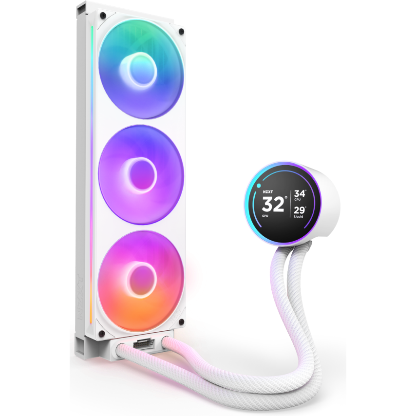 Système de refroidissement liquide NZXT Kraken Elite 360 RGB White (RL-KR36E-W2) - photo 2