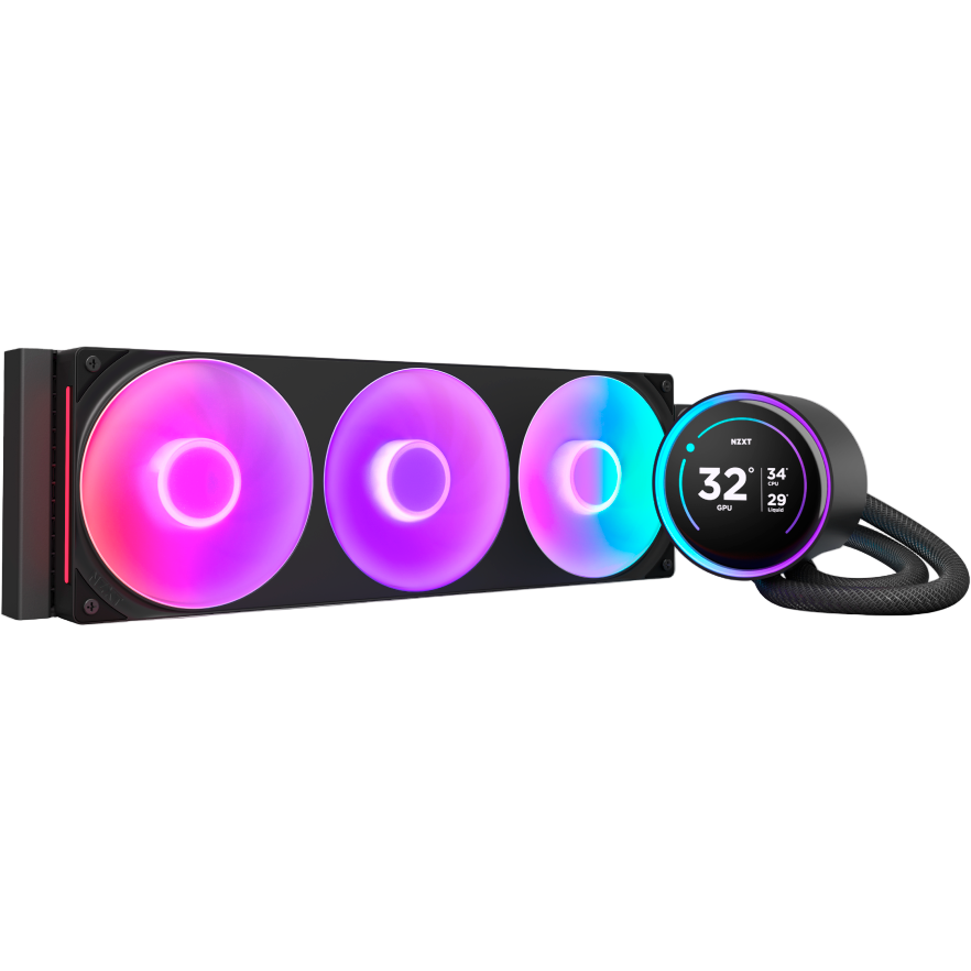 Système de refroidissement liquide NZXT Kraken Elite 360 RGB Black (RL-KR36E-B2)