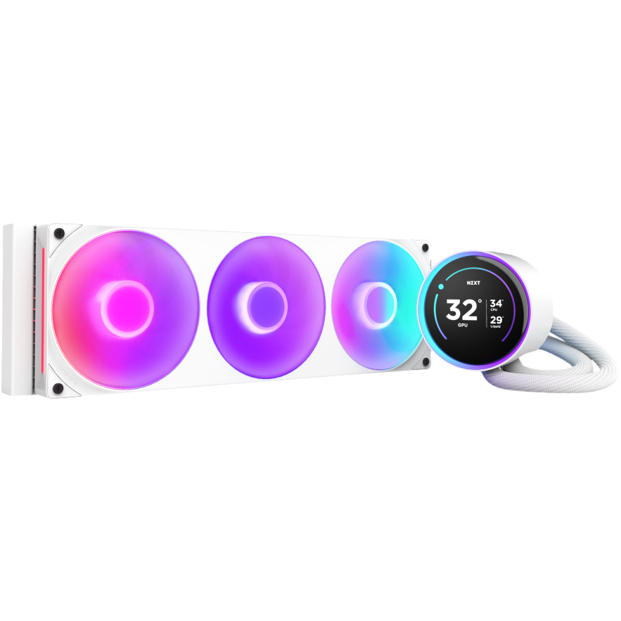 Système de refroidissement liquide NZXT Kraken Elite 420 White (RL-KR42E-W2)