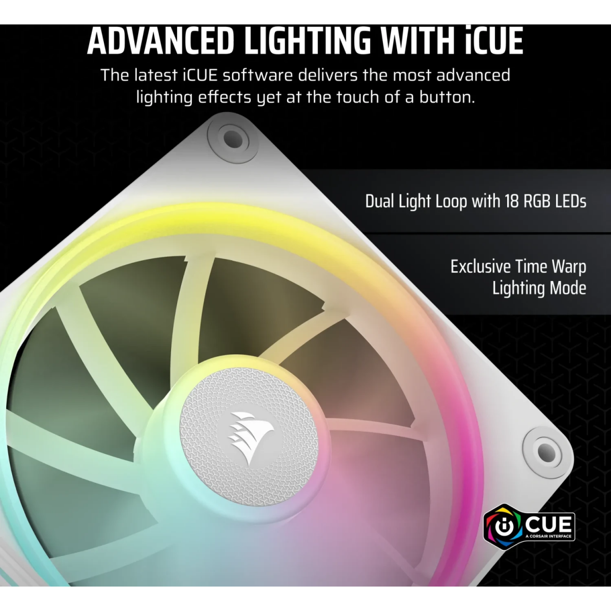 Ventilateur pour boîtier Corsair iCUE LINK LX120 RGB White (CO-9051029-WW) - photo 8