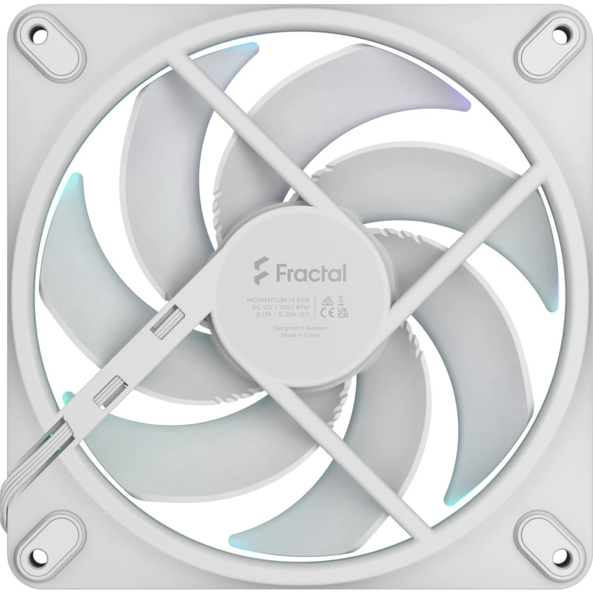 Ventilateur pour boîtier Fractal Design Momentum 14 RGB White - FD-F-MR1-1402 - photo 4