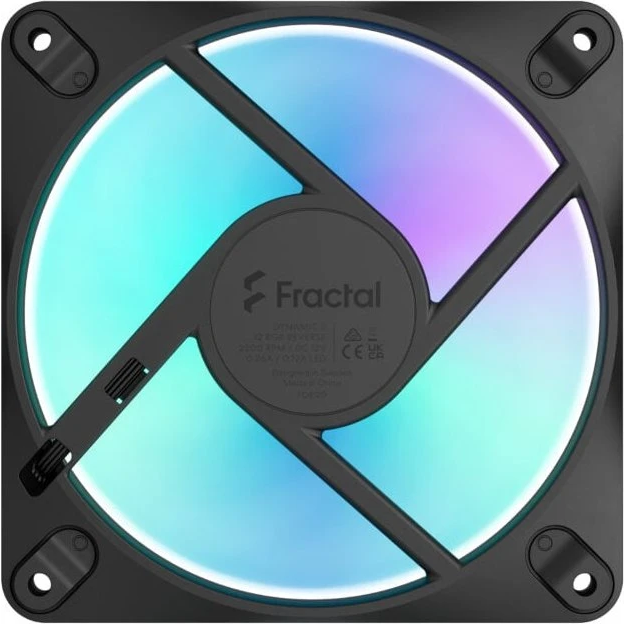 Ventilateur pour boîtier Fractal Design Dynamic 3 – 12 Reverse RGB Black - FD-F-DR3-1204 - photo 2