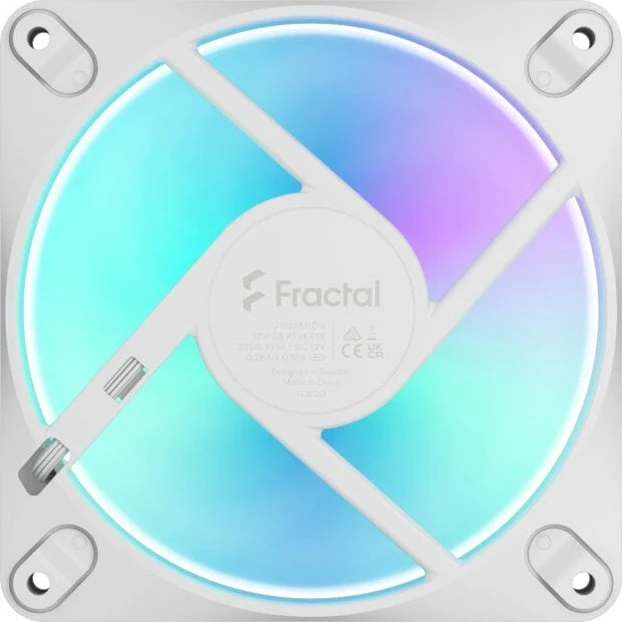 Ventilateur pour boîtier Fractal Design Dynamic 3 – 12 Reverse RGB White - FD-F-DR3-1205 - photo 3