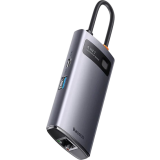 station daccueil Baseus Metal Gleam Series 4-in-1 Type-C Grey (WKWG070113)