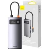 station daccueil Baseus Metal Gleam Series 4-in-1 Type-C Grey (WKWG070113)