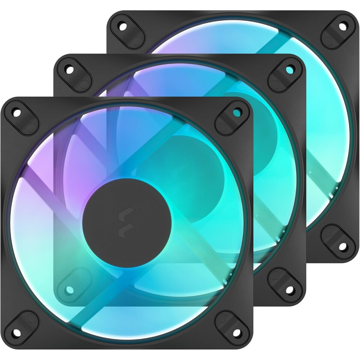 Ventilateur pour boîtier Fractal Design Dynamic 3 – 12 RGB Black (3-Pack) - FD-F-DR3-1203
