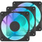 Ventilateur pour boîtier Fractal Design Dynamic 3 – 12 RGB Black (3-Pack) - FD-F-DR3-1203