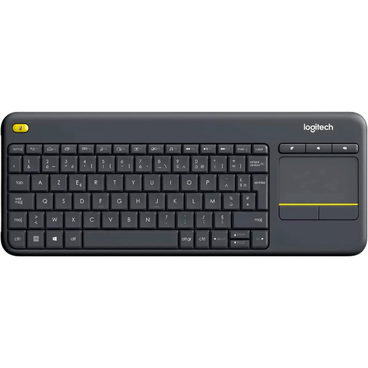 Clavier Logitech K400 Wireless Touch Plus Black (920-007147)