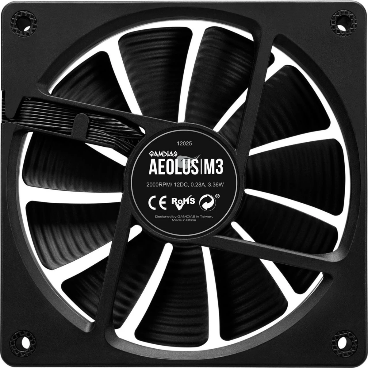 Ventilateur pour boîtier GAMDIAS Aeolus M3-1201 Black - AEOLUS M3-1201 - photo 7