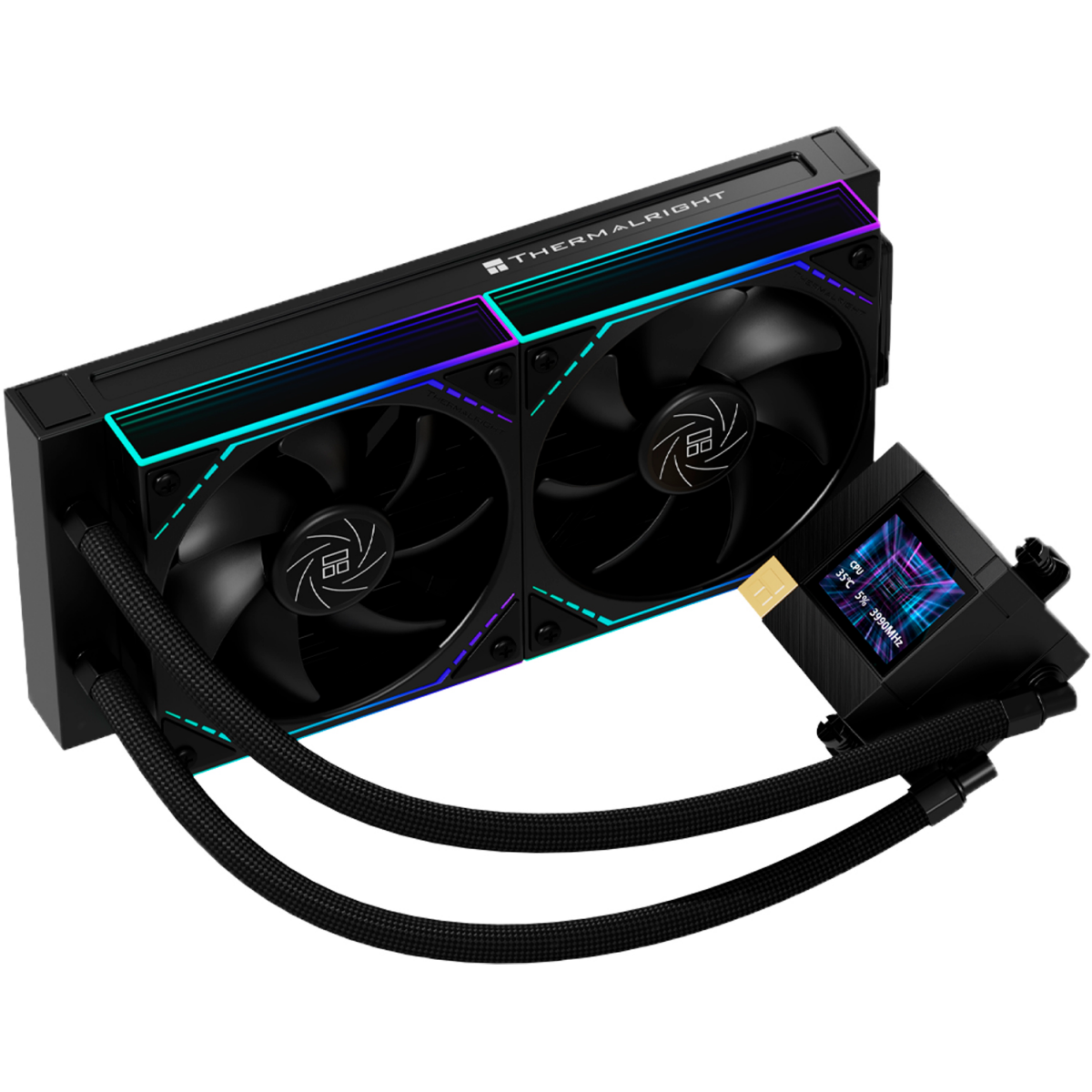 Système de refroidissement liquide Thermalright Core Matrix 240 Vision ARGB Black - C-MATRIX-VIS-240-BL - photo 2