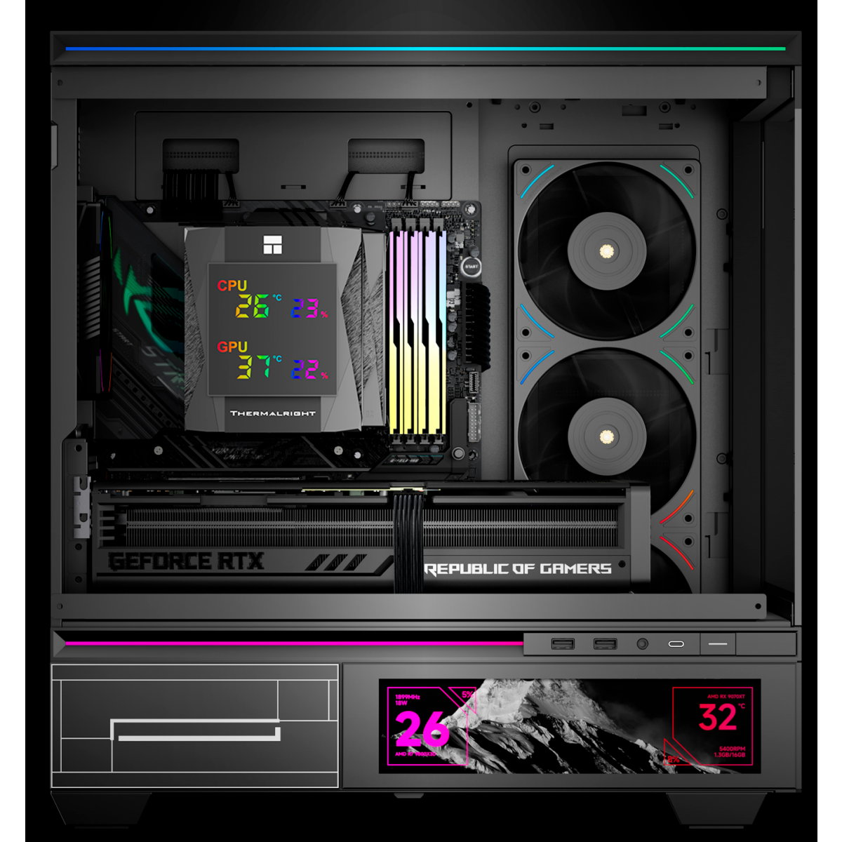 Refroidisseur Thermalright Royal Knight 120 Digital Black - RK120DB - photo 2