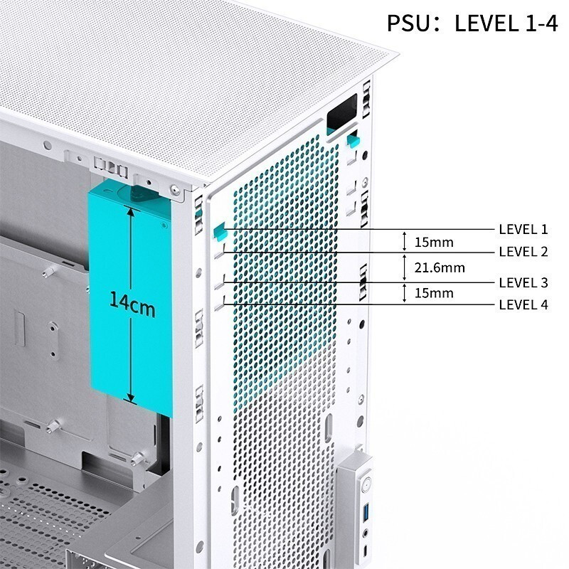Boîtier Jonsbo D41 Mesh SC White - photo 15
