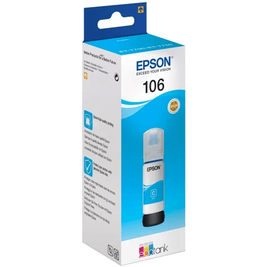 Tinte Epson ink 5000 pages, 70 ml Cyan (C13T00R240) - foto 2