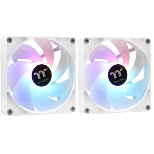 Ventilateur pour boîtier Thermaltake CT140 ARGB Sync Fan White (2-Fan Pack) - CL-F154-PL14SW-A