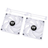 Ventilateur pour boîtier Thermaltake CT140 ARGB Sync Fan White (2-Fan Pack) (CL-F154-PL14SW-A)