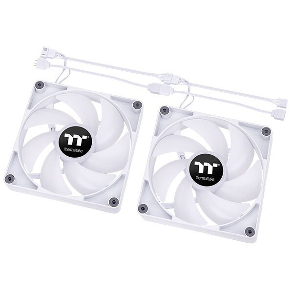 Ventilateur pour boîtier Thermaltake CT140 ARGB Sync Fan White (2-Fan Pack) - CL-F154-PL14SW-A - photo 3